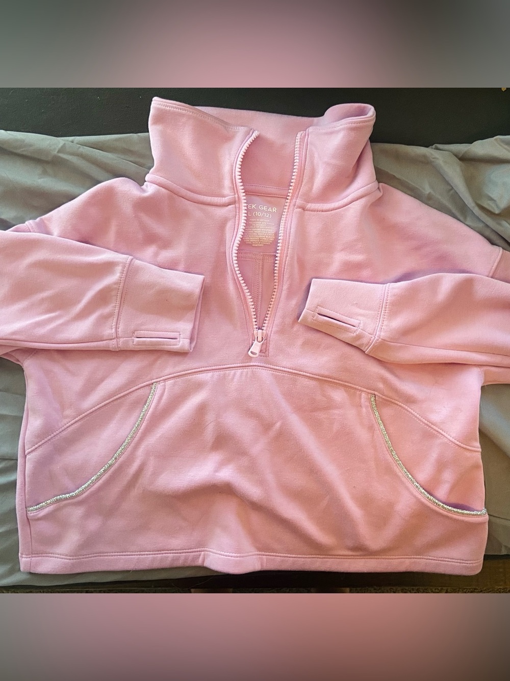 Tek Gear Cropped Half-Zip Sweatshirt for Kids